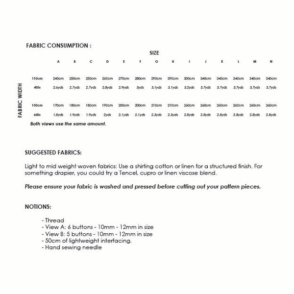 Townsend Shirt - Digital Sewing Pattern