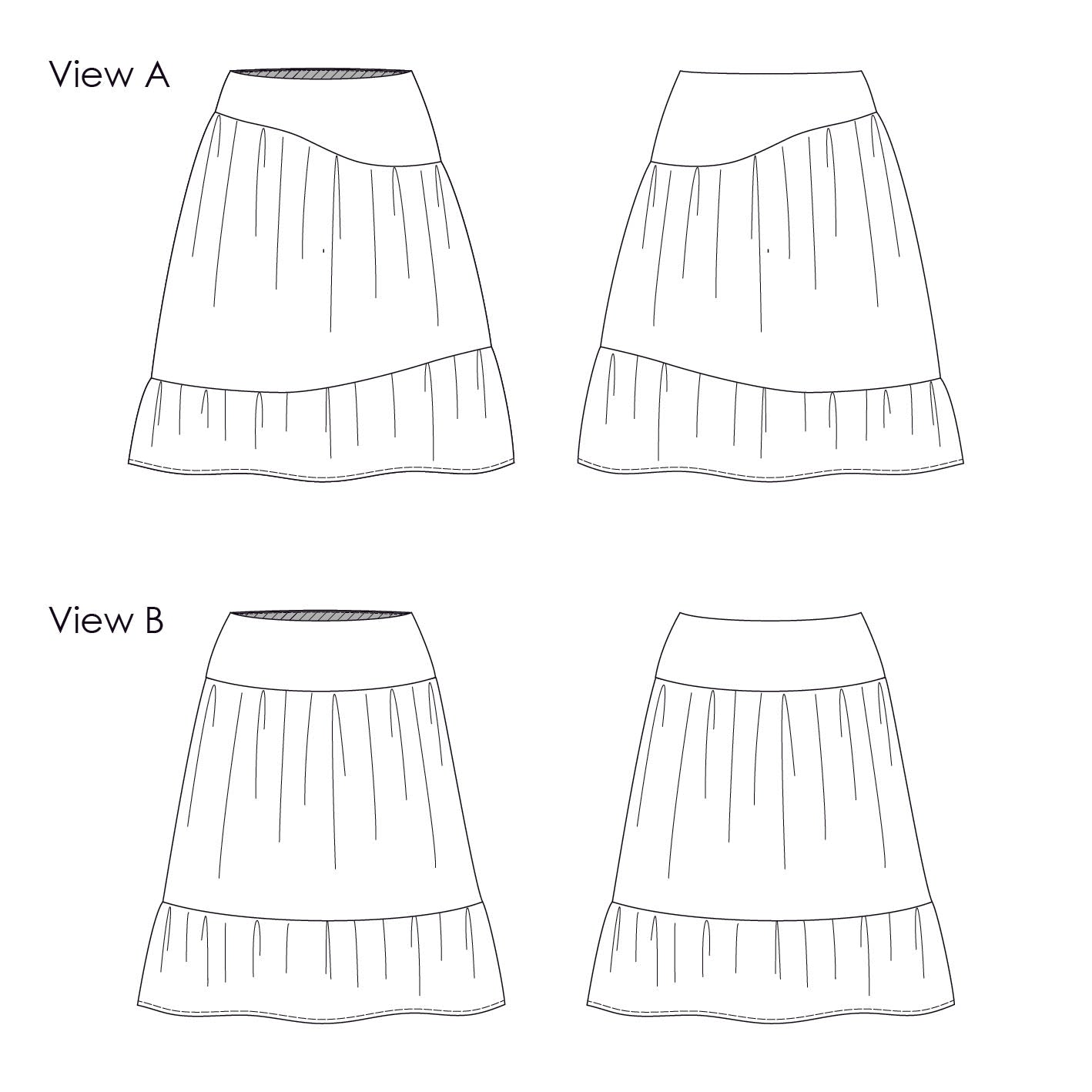 Howerdel Skirt - Digital Sewing Pattern – Elbe Textiles