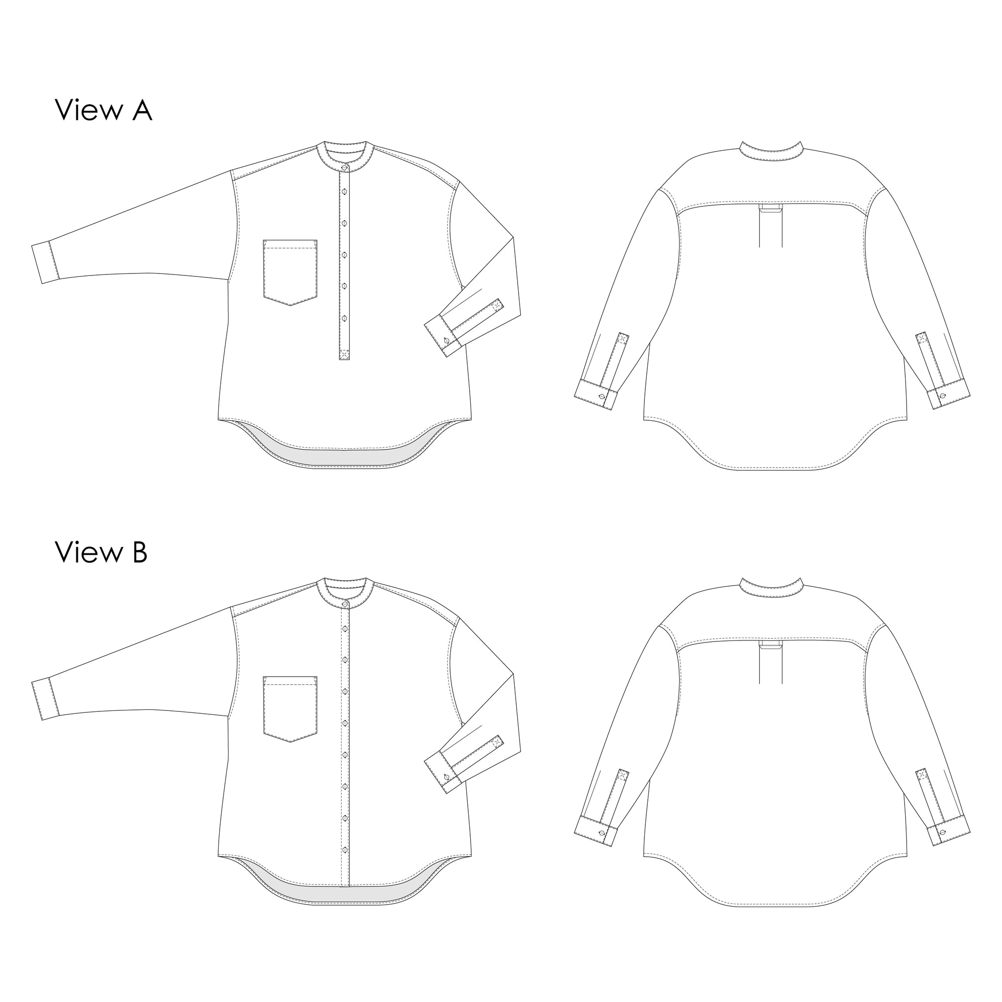 Cornell Shirt - Digital Sewing Pattern – Elbe Textiles