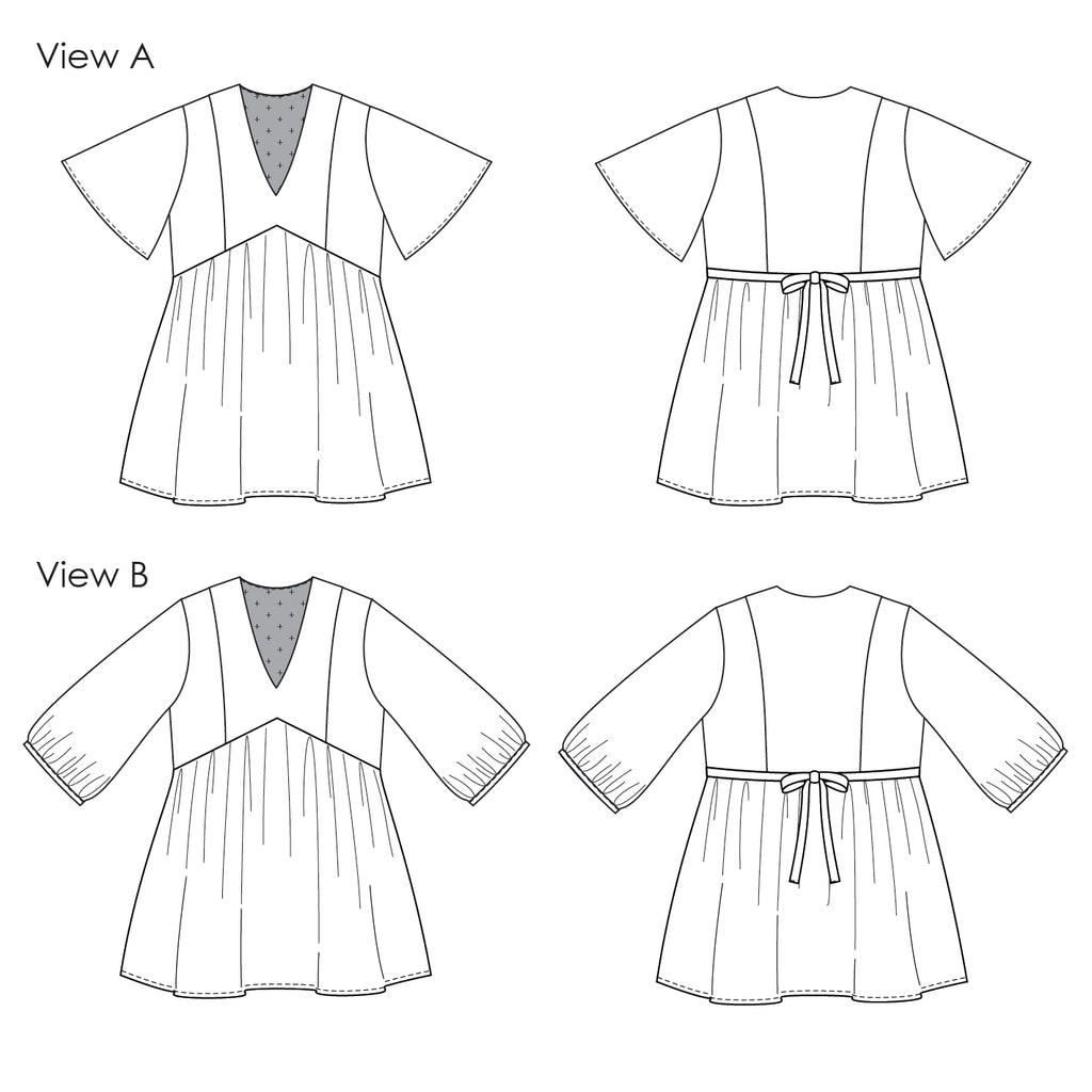 Duplantier Dress - Digital Sewing Pattern – Elbe Textiles