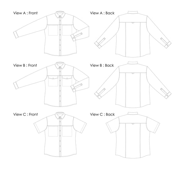 Sanders Button Up - Digital Sewing Pattern